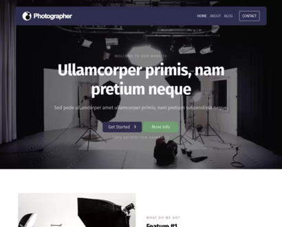 Náhľad šablóny Photographer 5
