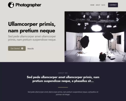 Náhľad šablóny Photographer 6