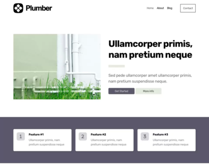 Náhľad šablóny Plumber 4