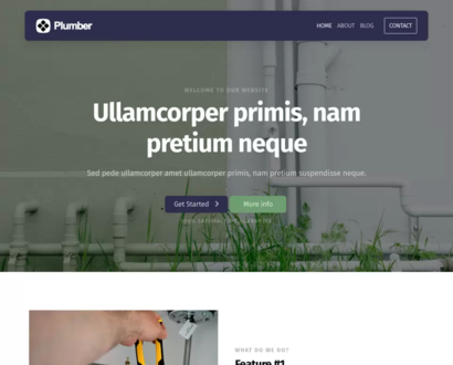 Náhľad šablóny Plumber 5