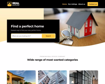 Náhľad šablóny RealEstate