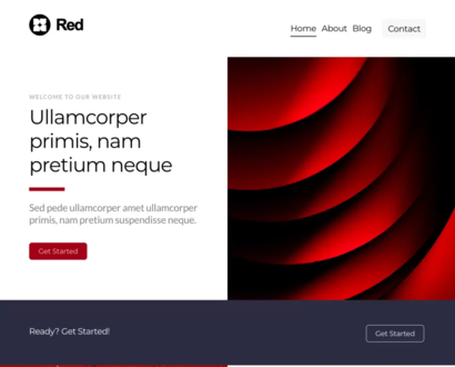 Náhľad šablóny Red 1