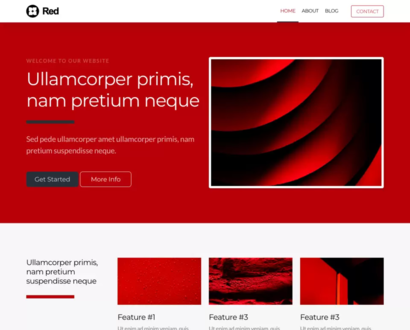 Náhľad šablóny Red 2