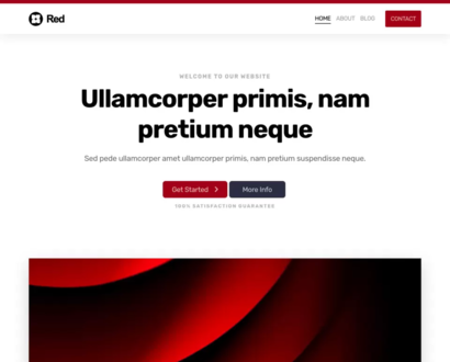 Náhľad šablóny Red 3