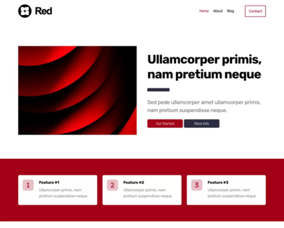 Náhľad šablóny Red 4