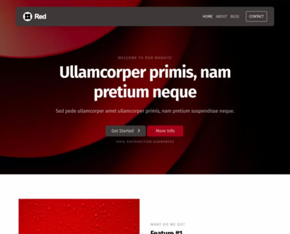 Náhľad šablóny Red 5