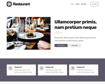Náhľad šablóny Restaurant 4