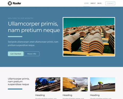 Náhľad šablóny Roofer 2