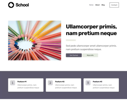 Náhľad šablóny School 4