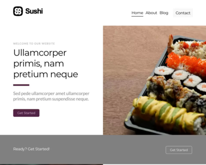 Náhľad šablóny Sushi 1