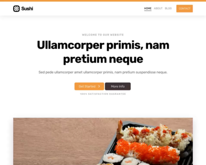 Náhľad šablóny Sushi 3