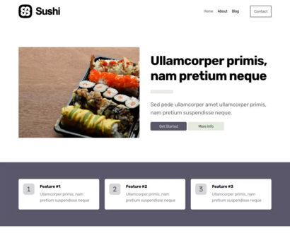 Náhľad šablóny Sushi 4