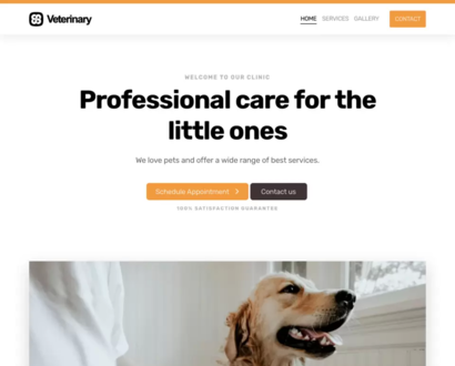 Náhľad šablóny Veterinary Clinic 3