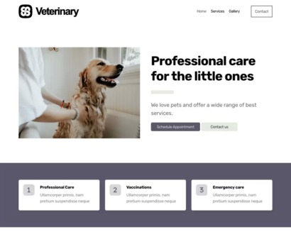 Náhľad šablóny Veterinary Clinic 4