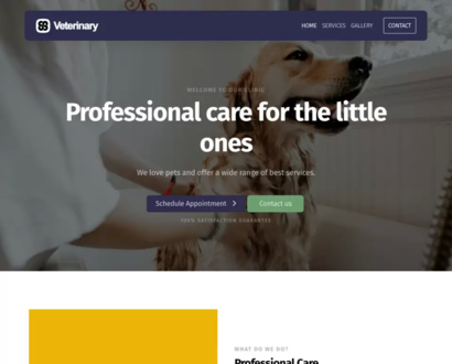 Náhľad šablóny Veterinary Clinic 5