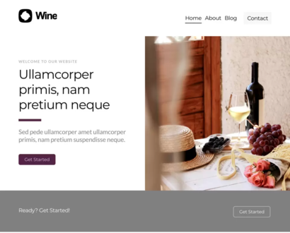 Náhľad šablóny Wine 1