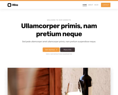 Náhľad šablóny Wine 3