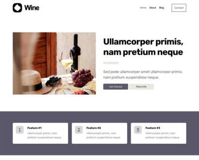 Náhľad šablóny Wine 4
