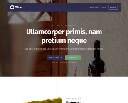 Náhľad šablóny Wine 5