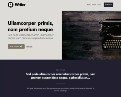 Náhľad šablóny Writer 6