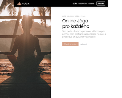 Náhľad šablóny Yoga