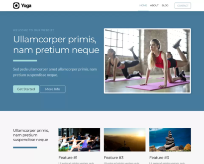 Náhľad šablóny Yoga 2