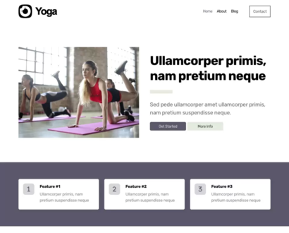Náhľad šablóny Yoga 4