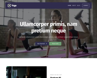 Náhľad šablóny Yoga 5