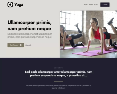 Náhľad šablóny Yoga 6
